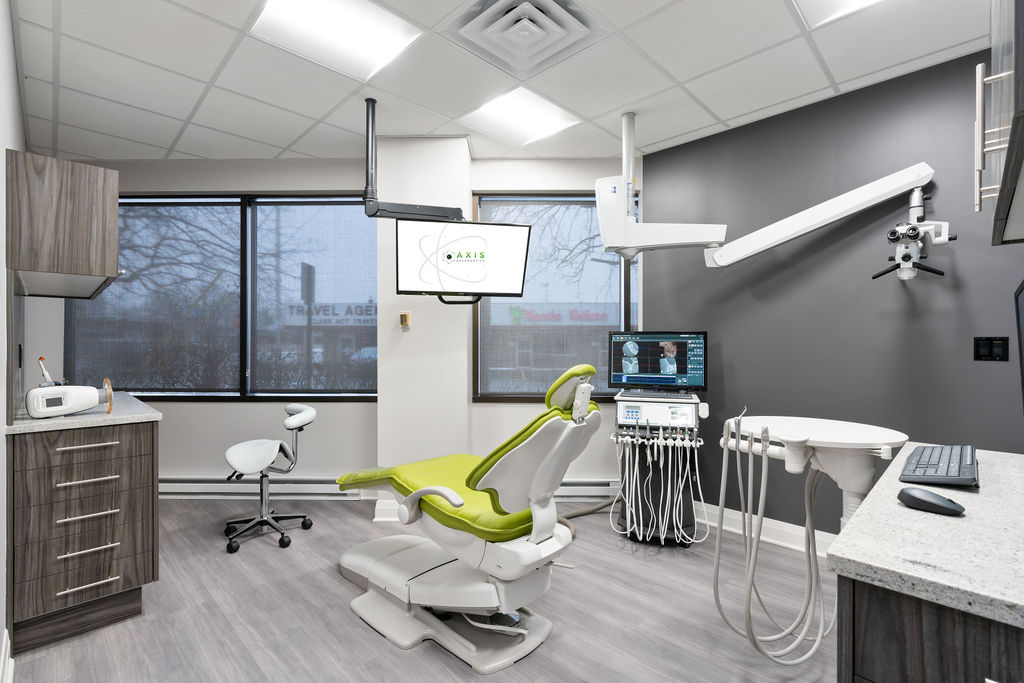 dental chair in dental office
